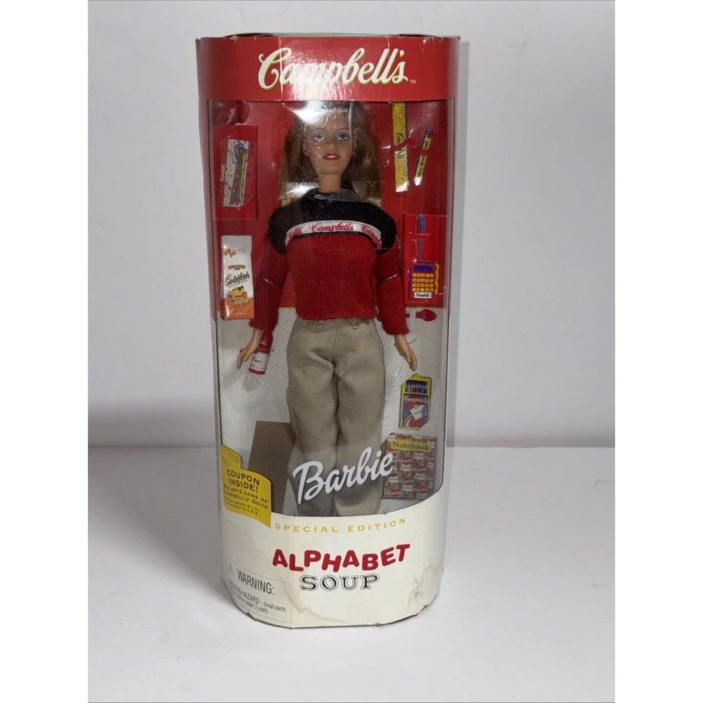 1999 CAMPBELL'S ALPHABET SOUP BARBIE *NEW* IN Box